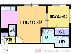 江別市中央町0賃貸アパート間取図面