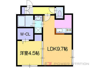 江別市文京台東町0賃貸マンション間取図面