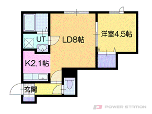 江別市高砂町0賃貸アパート間取図面