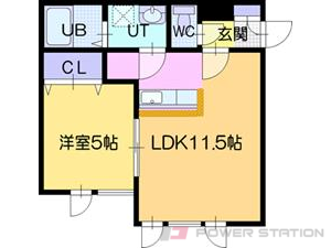 江別市向ヶ丘1賃貸アパート間取図面