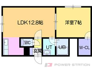 江別市文京台南町0賃貸アパート間取図面