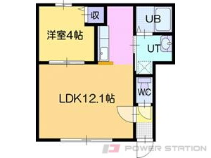 江別市文京台東町0賃貸アパート間取図面