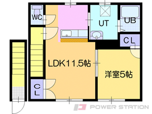 江別市文京台東町0賃貸アパート間取図面