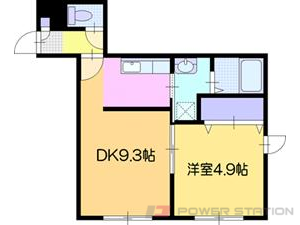 江別市野幌若葉町1賃貸アパート間取図面