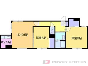 江別市一番町0賃貸アパート間取図面