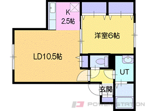 江別市一番町0賃貸アパート間取図面