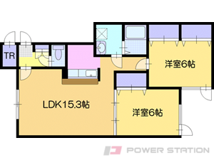 江別市高砂町0賃貸アパート間取図面