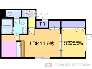 江別市高砂町0賃貸アパート間取図面