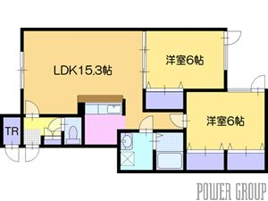 江別市高砂町0賃貸アパート間取図面