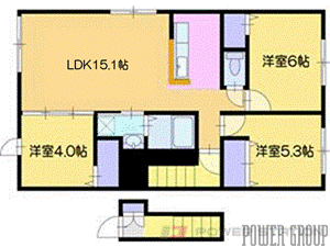 江別市上江別東町1賃貸アパート間取図面