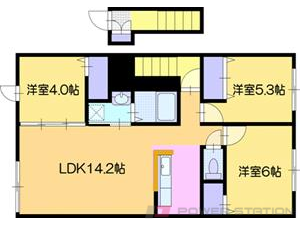 江別市上江別東町0賃貸アパート間取図面