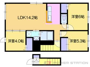 江別市上江別東町0賃貸アパート間取図面