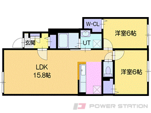 江別市上江別西町1賃貸アパート間取図面