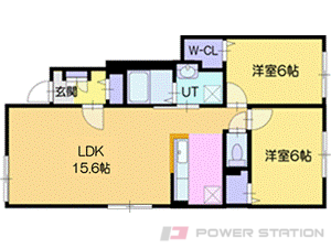 江別市上江別西町1賃貸アパート間取図面