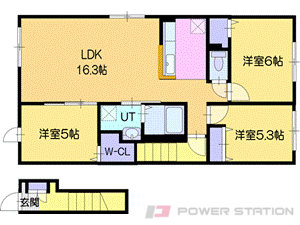 江別市上江別西町1賃貸アパート間取図面