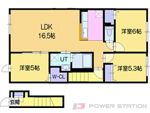 江別市上江別西町1賃貸アパート間取図面