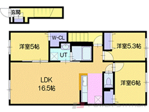 江別市上江別西町1賃貸アパート間取図面