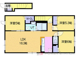 江別市上江別西町1賃貸アパート間取図面