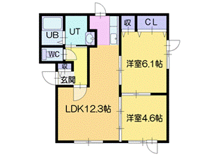 札幌市東区東苗穂4条3丁目ペット可賃貸アパート