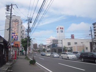 平岸駅周辺の街並み