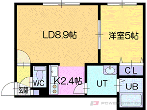 マルグリットひばりが丘:１号室タイプ（１ＬＤＫ）