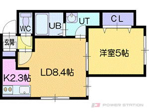 マルグリットひばりが丘:２号室タイプ（１ＬＤＫ）