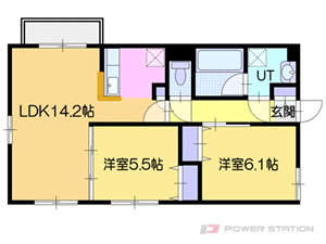 オルセー厚別中央IV:2号室タイプ