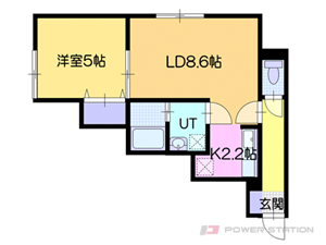 ラ・シュエット花園:1ＬＤＫ