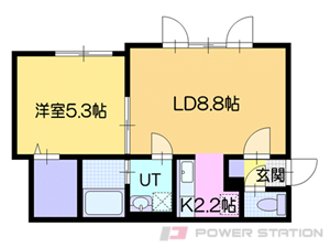 ラ・シュエット花園:1ＬＤＫ