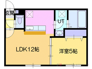 Kalmia桑園(カルミア桑園):7号室タイプ