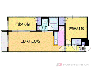 グランオルセーS8:5号室タイプ【2LDK】～さりげないセンスがあふれる生?