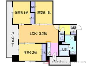 アコード23:3号室タイプ（３LDK）