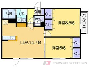 Gran Class:1号室タイプ（２ＬＤＫ）