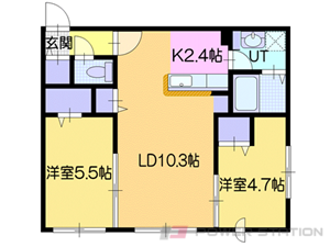 ディアマンテ菊水:2LDK