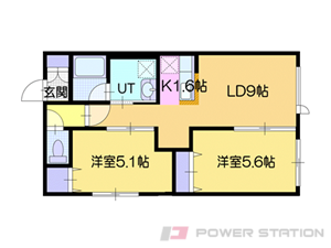 リンクス美園:2ＬＤＫ