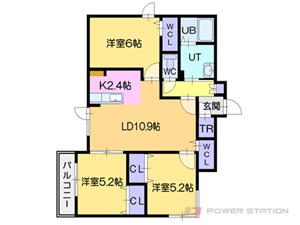 アルバミュウ グラシア:3LDK