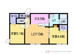 アルバミュウ グラシア:2LDK